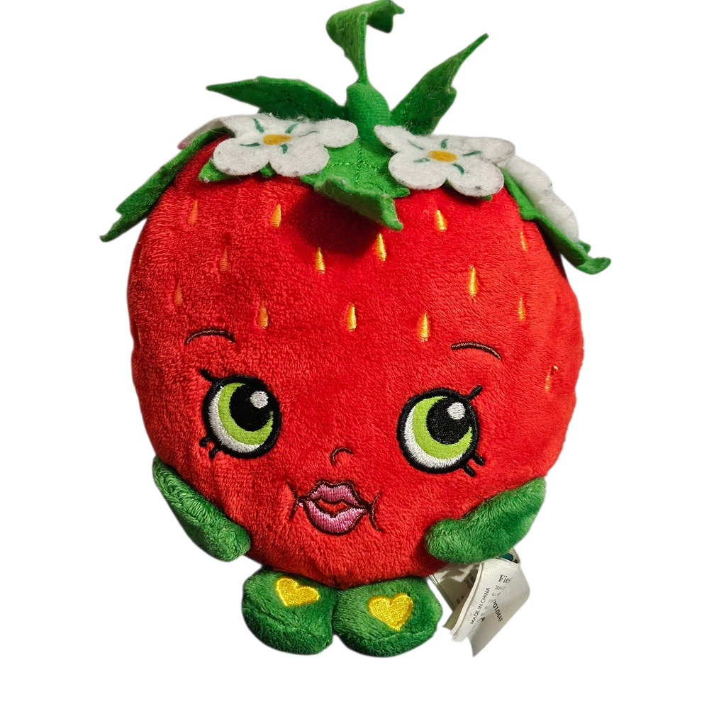 Shopkins Moose Toys Strawberry Stuffed Plush 7in